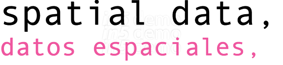 spatial data, datos espaciales,